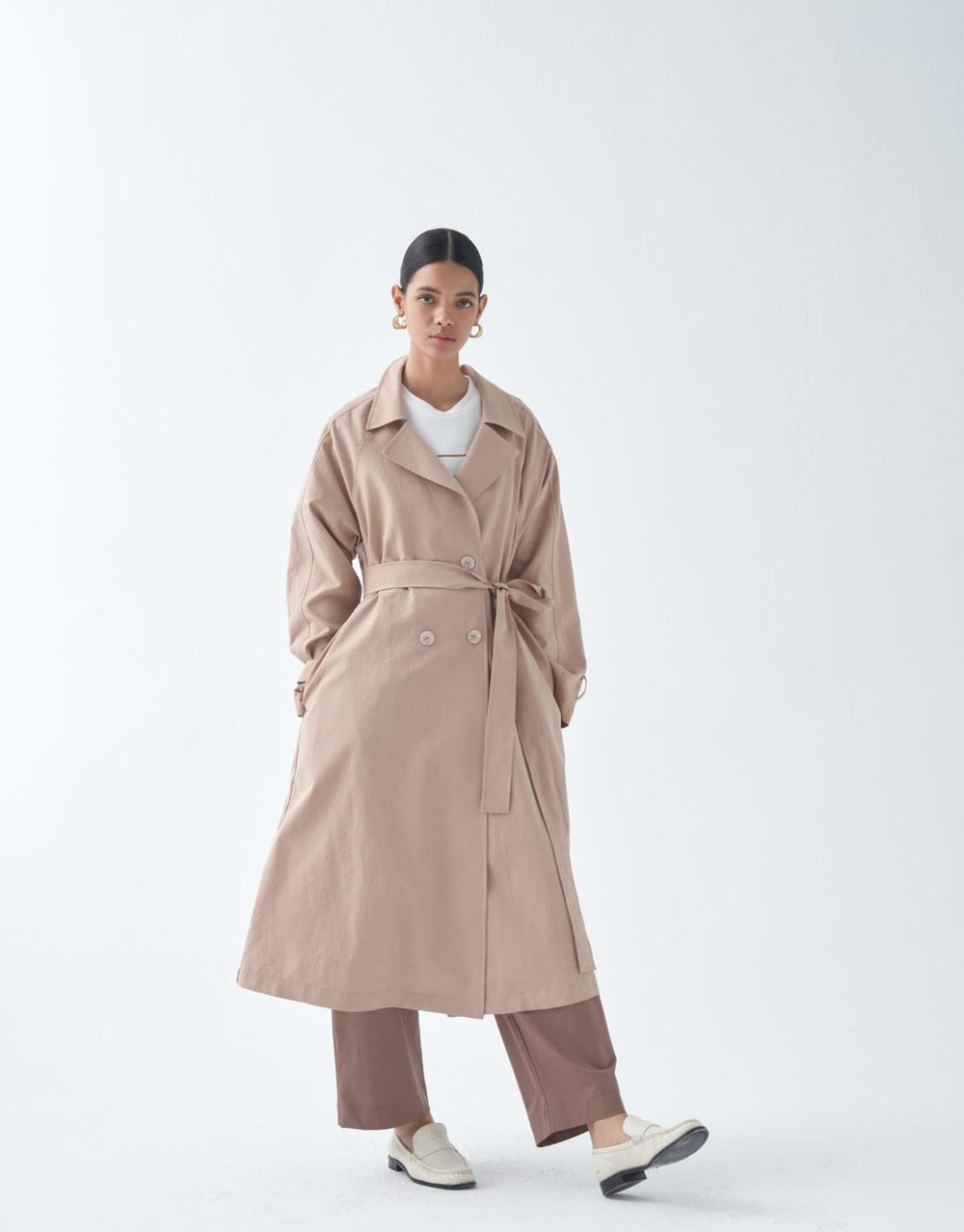 QOOQ UP Upi Trench - Camel