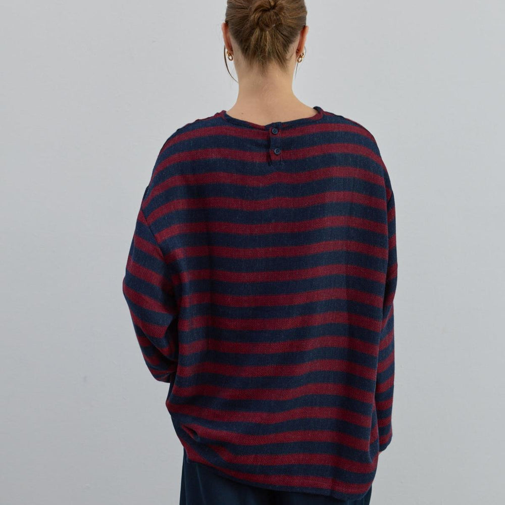 
                      
                        Çizgili İnce Triko Kırmızı - Kırmızı
                      
                    