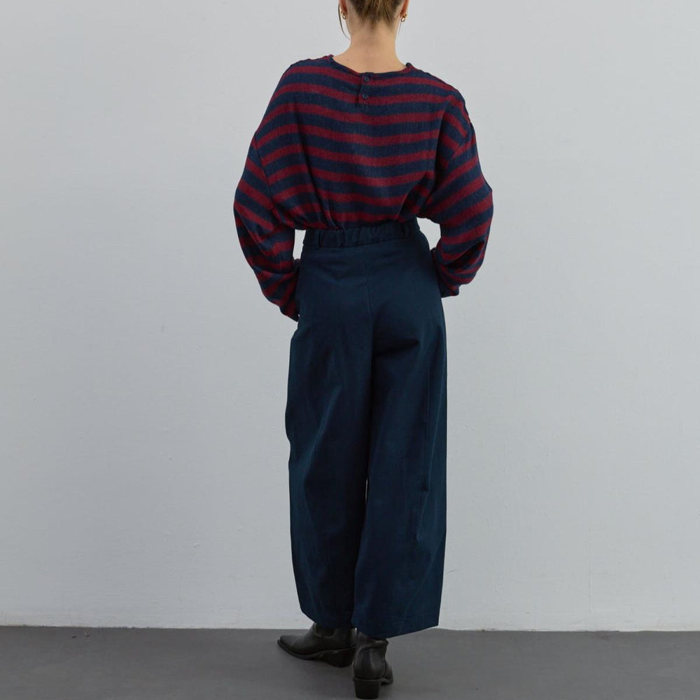 
                      
                        Bol Kesim Gabardin Pantolon Lacivert - Lacivert
                      
                    