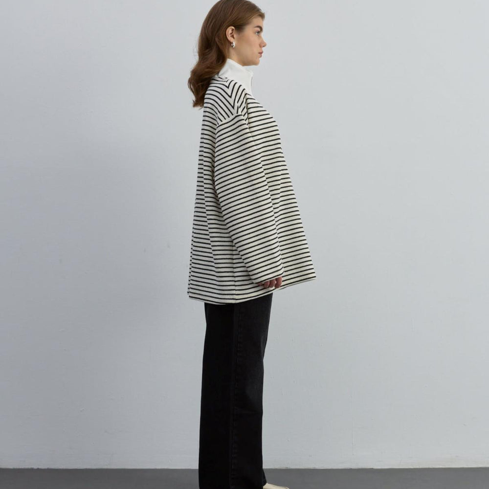 Fermuarlı Sweat Siyah - Siyah