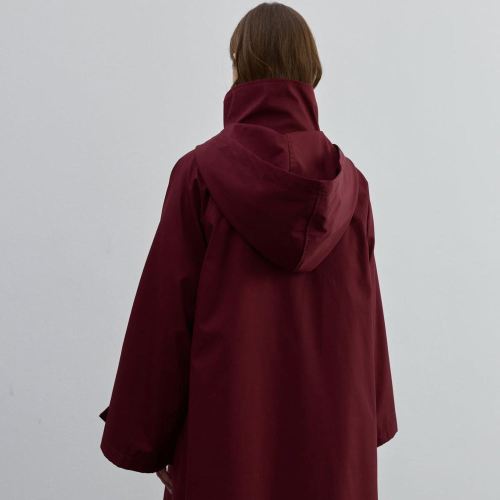 
                      
                        Kapüşonlu Fermuarlı Trenç Bordo - Bordo
                      
                    