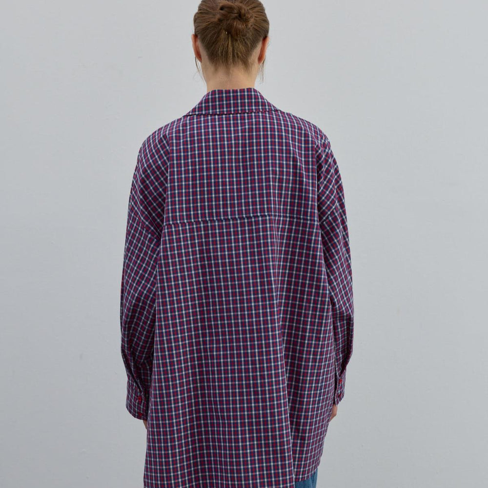 
                      
                        Oversize Desenli Gömlek Kırmızı - Kırmızı
                      
                    