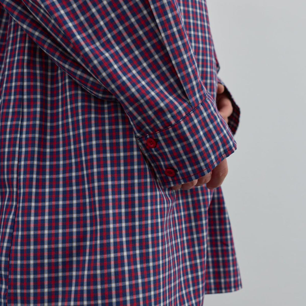 
                      
                        Oversize Desenli Gömlek Kırmızı - Kırmızı
                      
                    