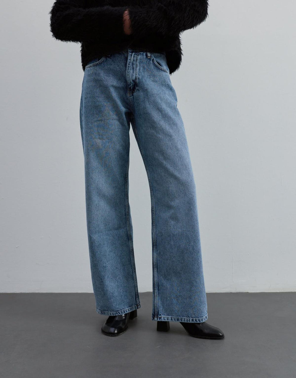 Düz Kesim Jean Mavi - Mavi