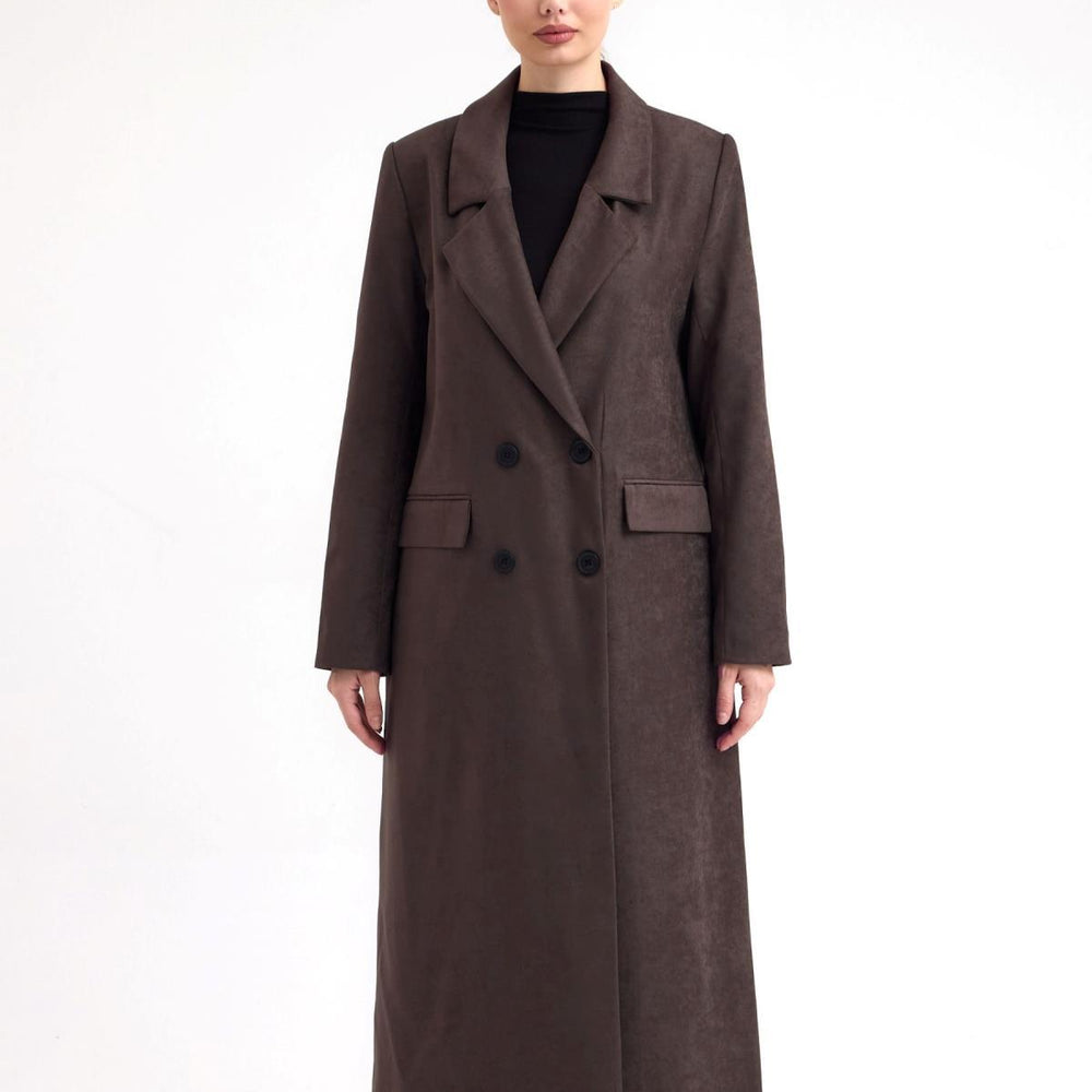 Süet Kaban Kahve - Kahve