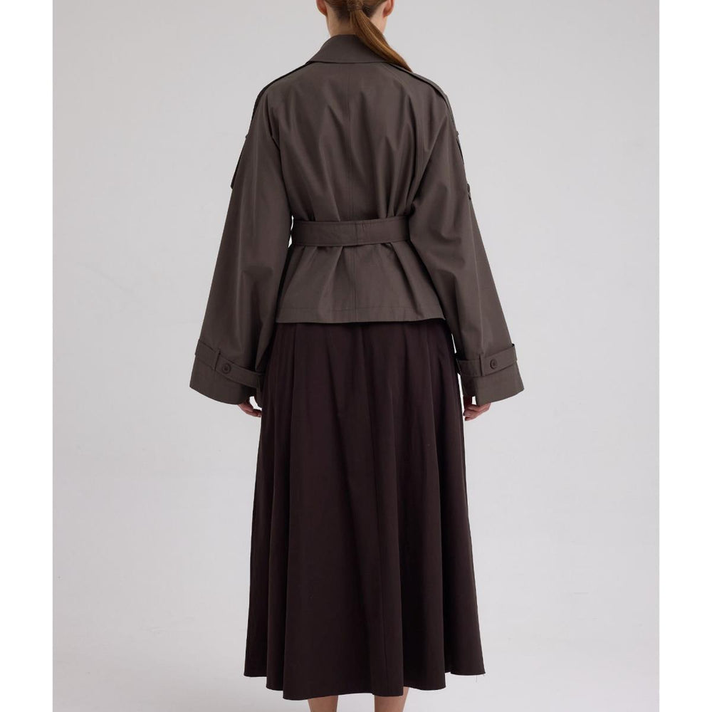 
                      
                        Kruvaze Kısa Trenç Haki - Haki
                      
                    