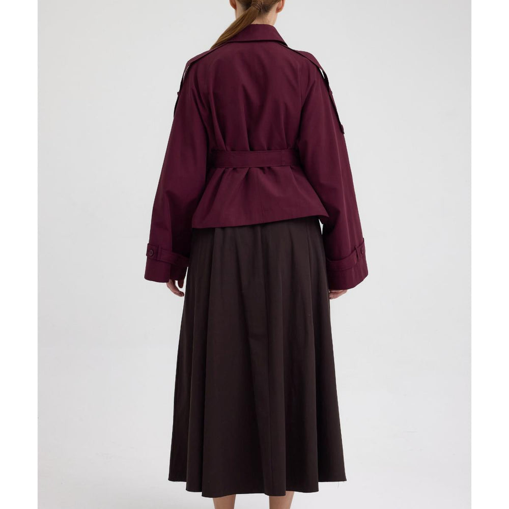 
                      
                        Kruvaze Kısa Trenç Bordo - Bordo
                      
                    