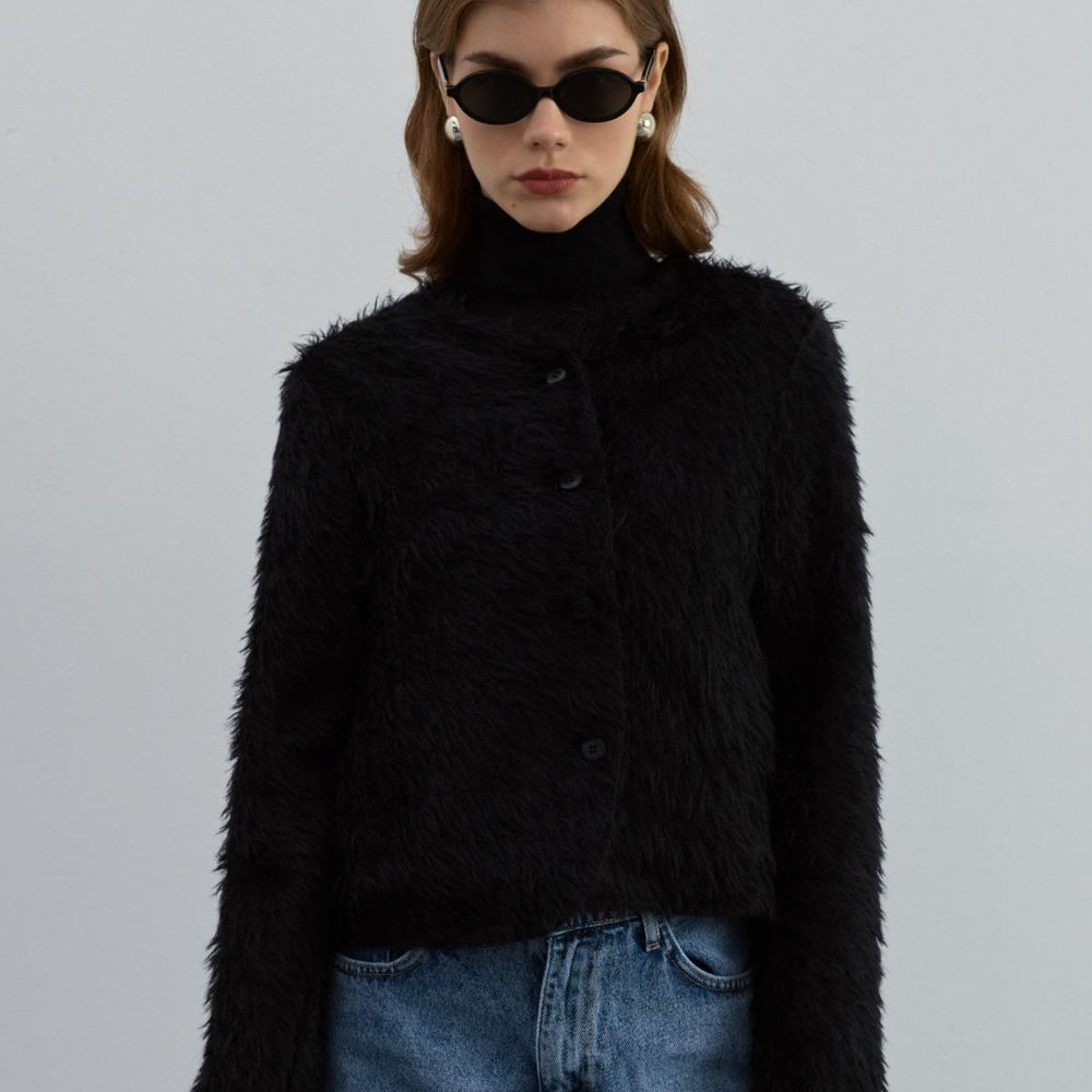 
                      
                        Peluş Crop Ceket Siyah - Siyah
                      
                    