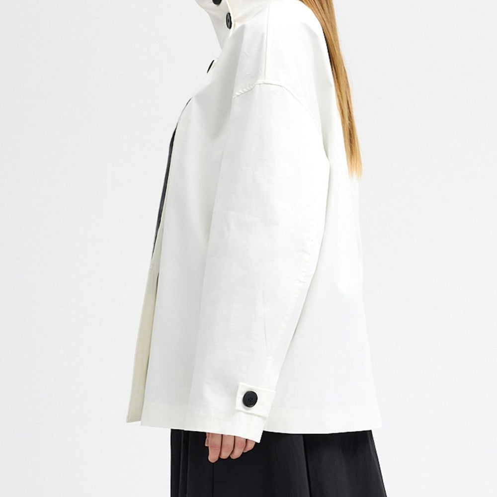 Kısa Trenç Ekru - Ekru