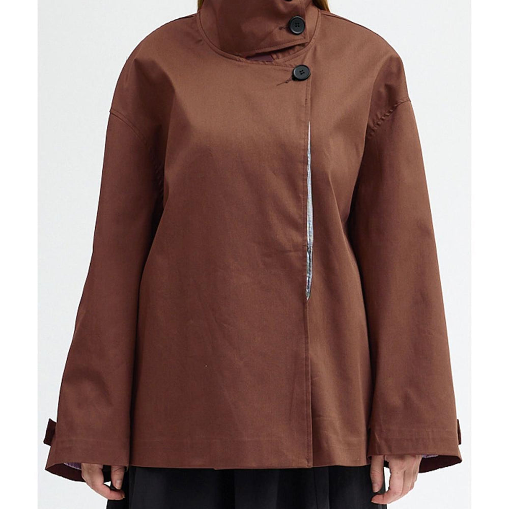 Kısa Trenç Kahve - Kahve