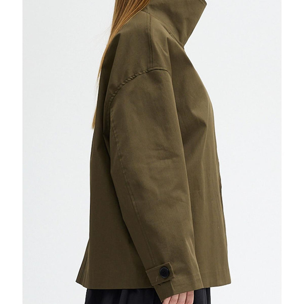 Kısa Trenç Haki - Haki