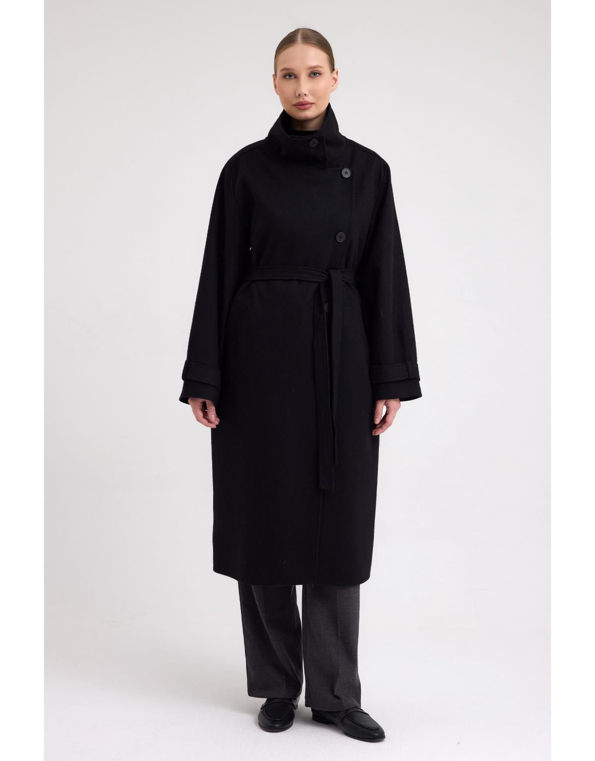 Kruvaze Kapama Kaban Siyah - Siyah