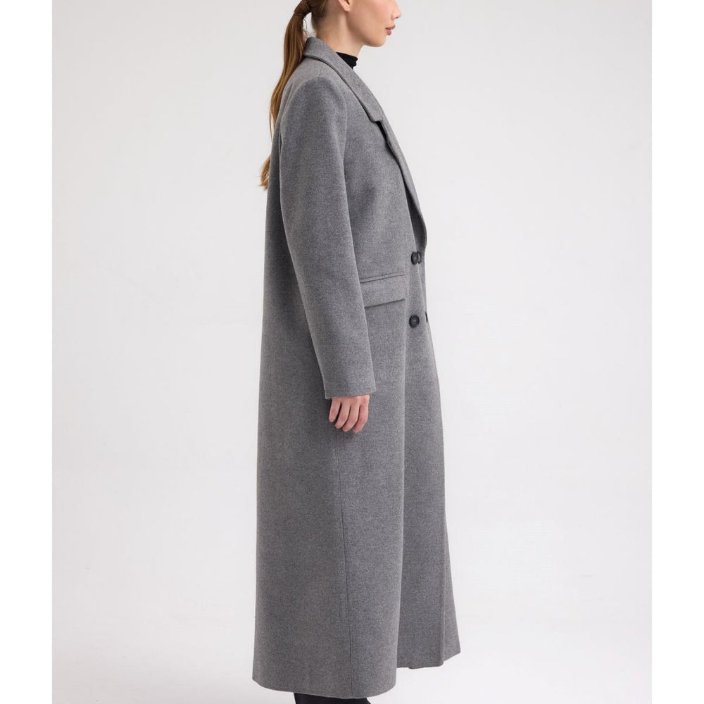 Kaşe Kaban Gri - Gri