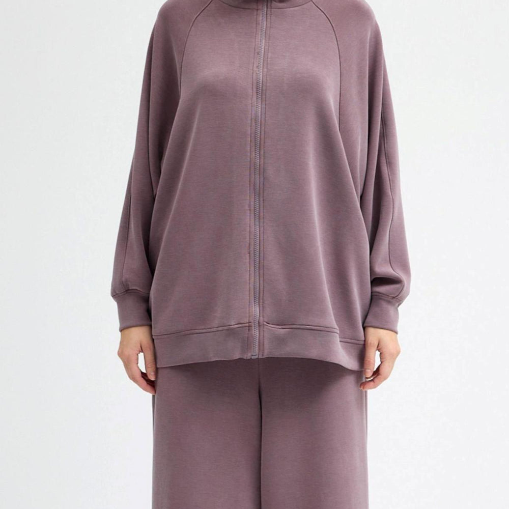 Yarasa Kol Modal Sweat Gül Kurusu - Gül kurusu