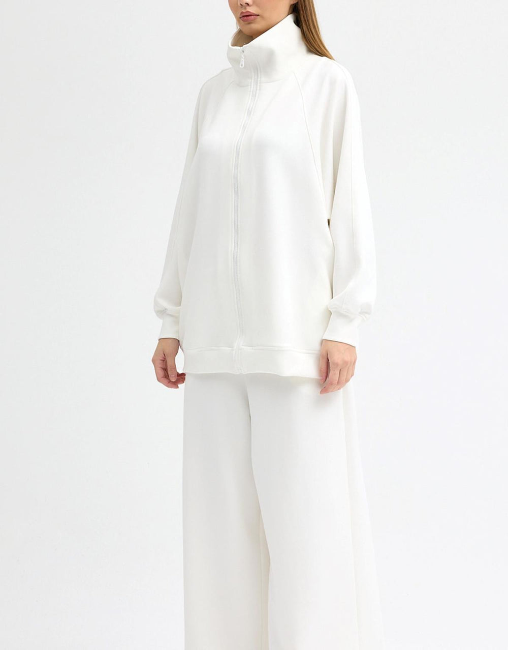 Yarasa Kol Modal Sweat Ekru - Ekru