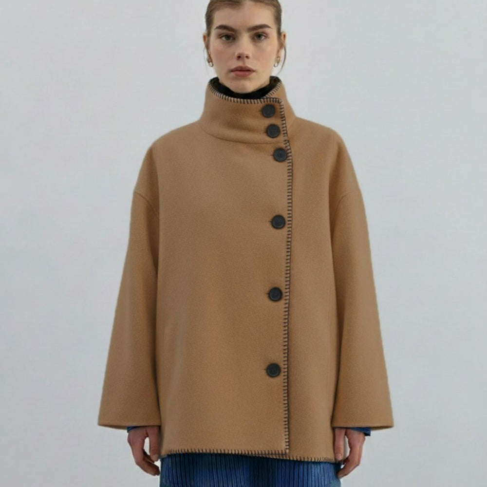 Yün Ceket Kahve - Kahve