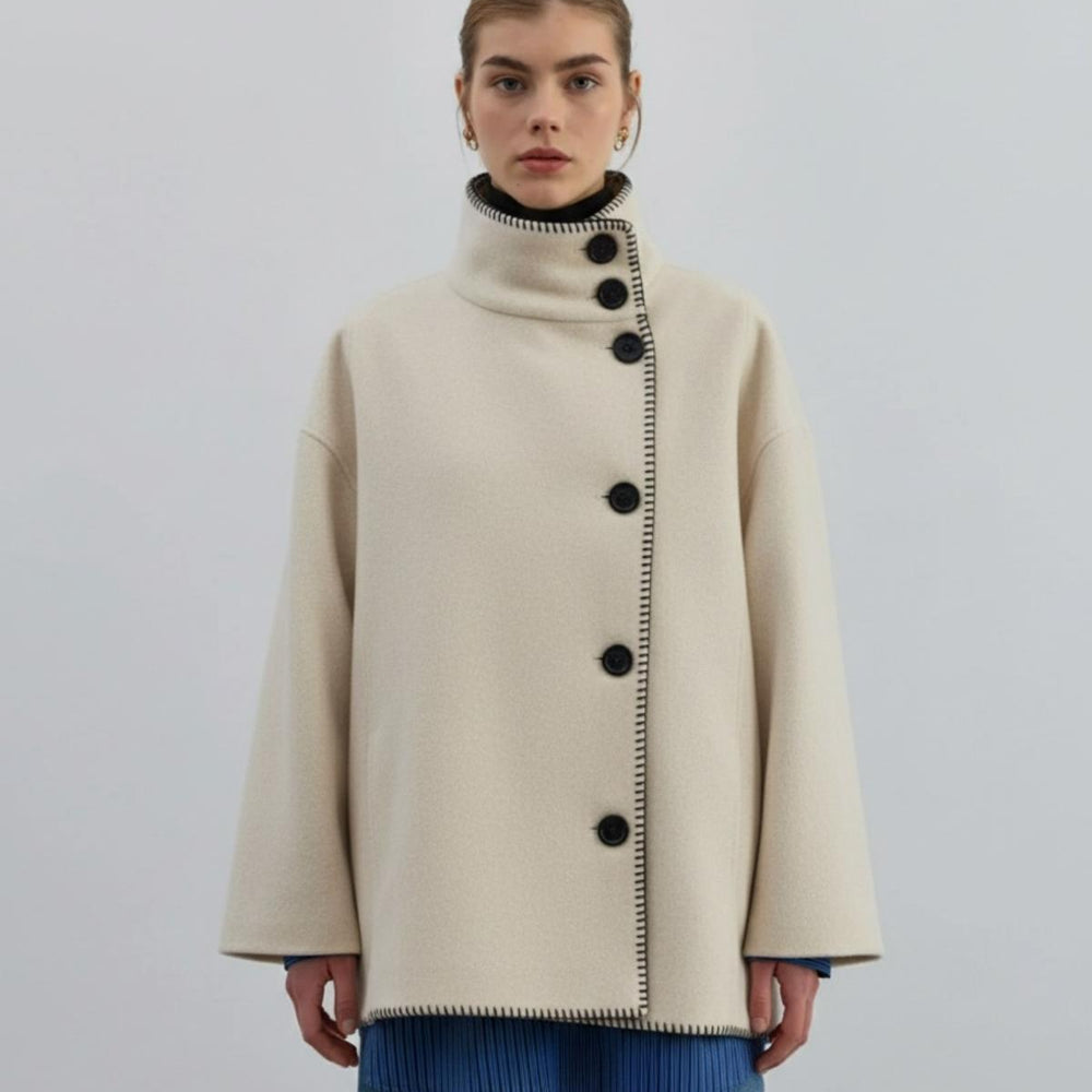 Yün Ceket Ekru - Ekru