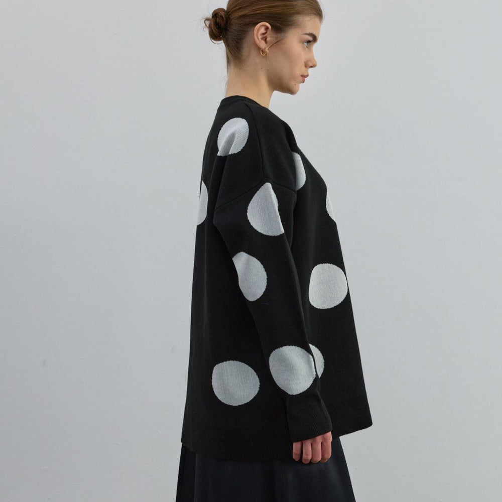 Puantiyeli Kazak Siyah - Siyah