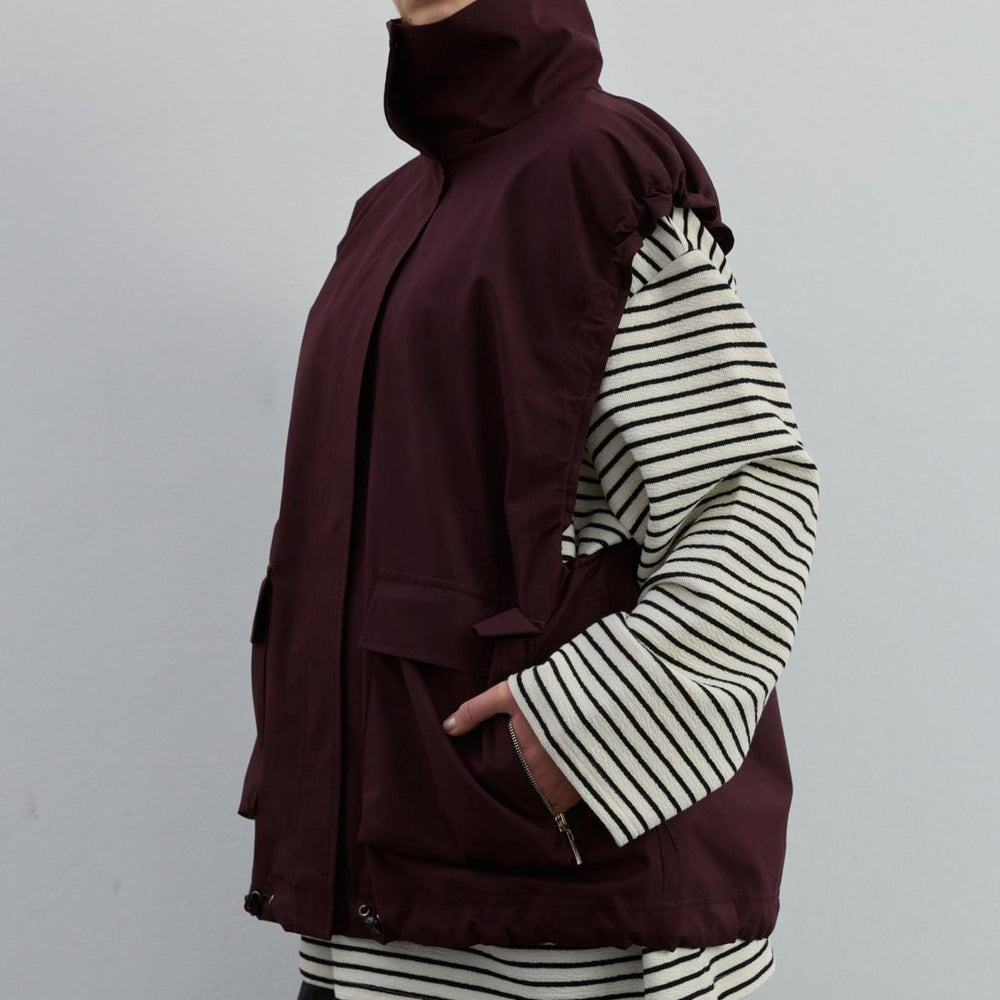 Kol Büzgülü Yelek Bordo - Bordo