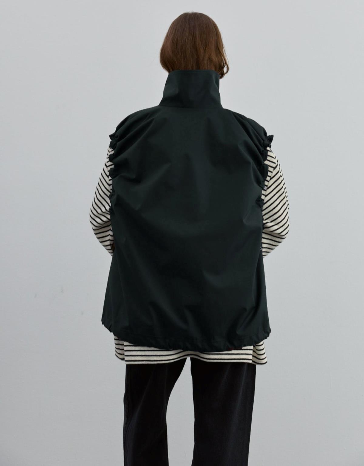 Kol Büzgülü Yelek Haki - Haki