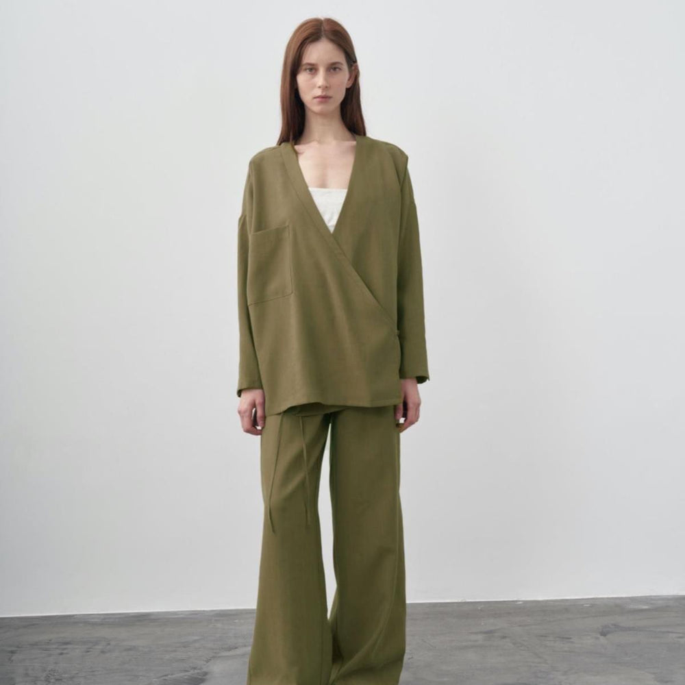 QOOQ UP Upi Kimono - Haki