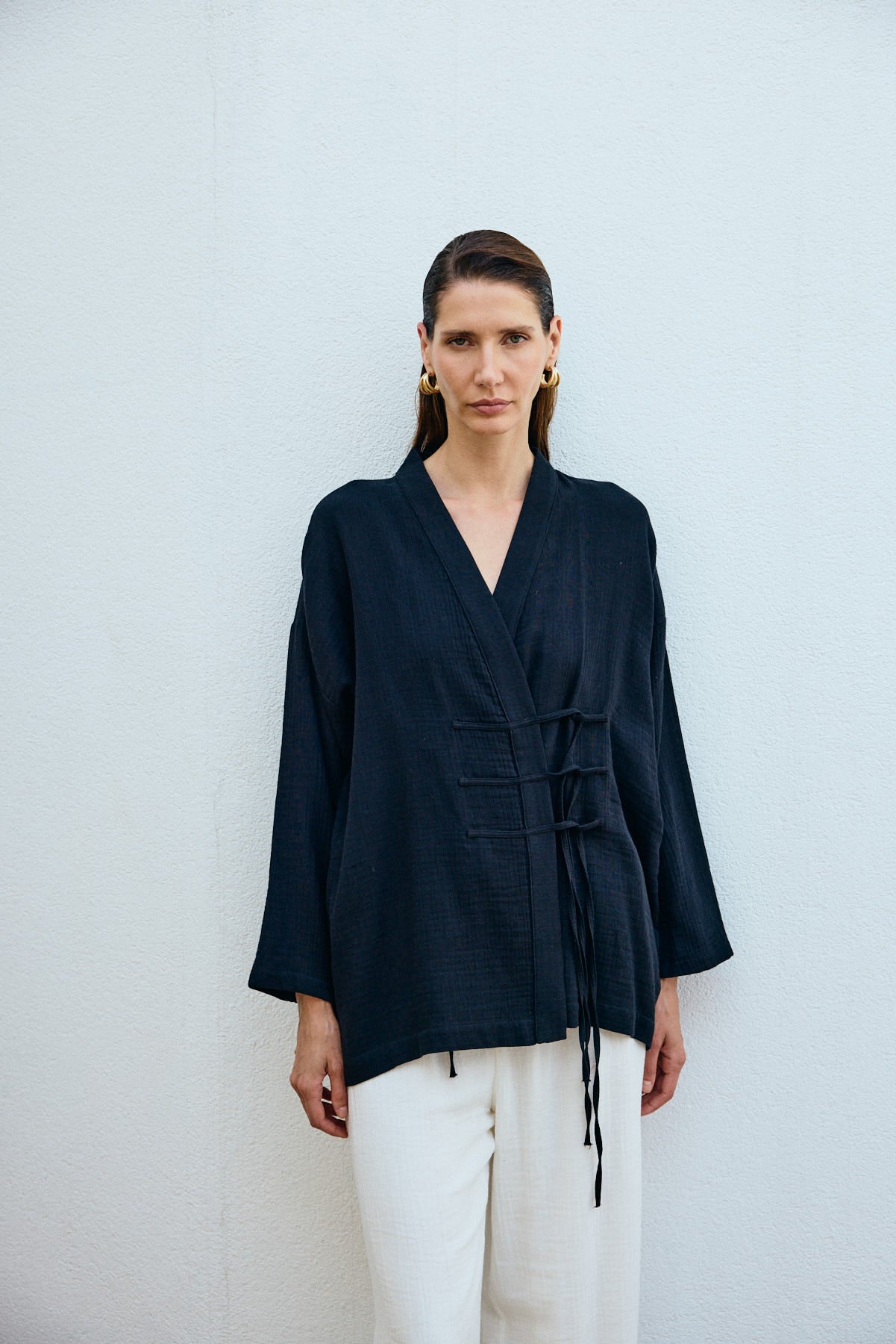 QOOQ UP Noya Kimono siyah