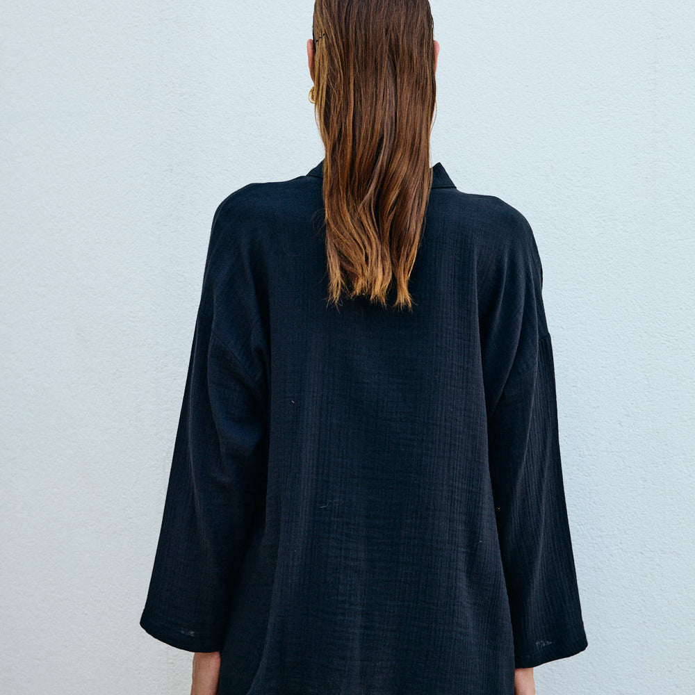 QOOQ UP Noya Kimono siyah