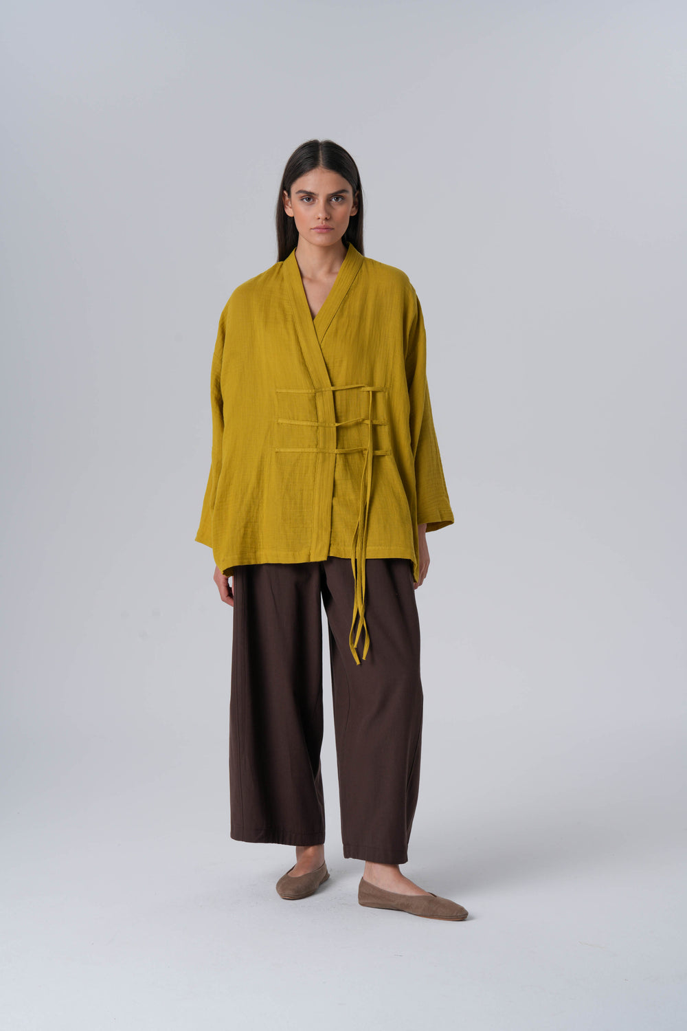 QOOQ UP Noya Kimono  Safran