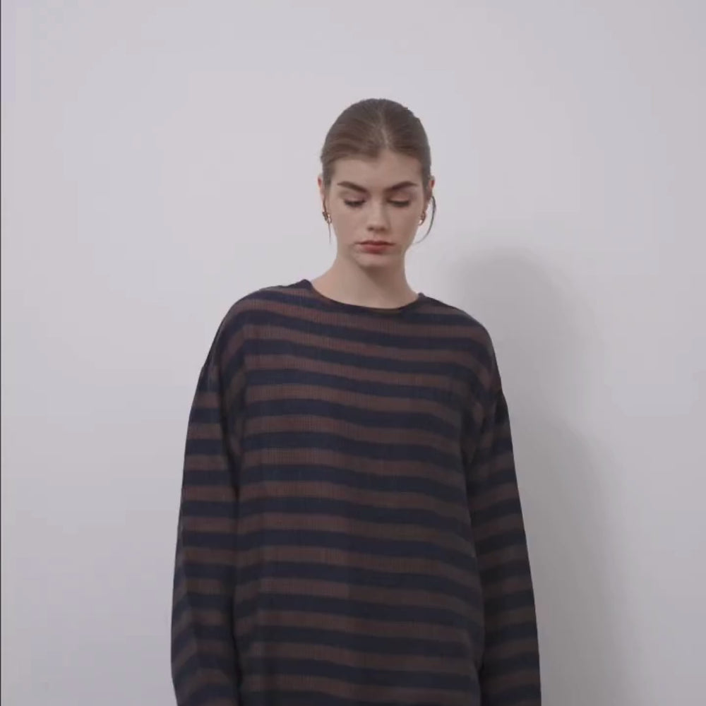 
                      
                        Videoyu Galeri görüntüleyicide yükle ve oynat, Çizgili İnce Triko Bej
                      
                    