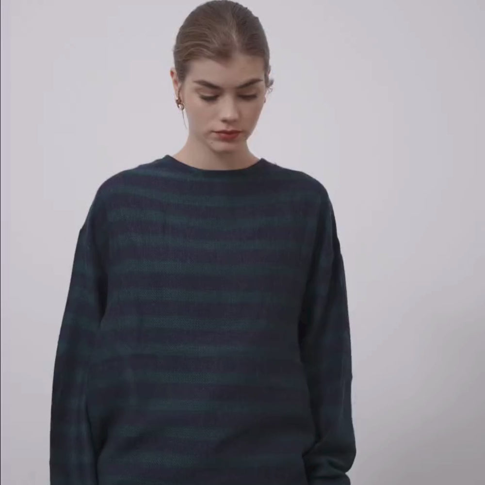 
                      
                        Videoyu Galeri görüntüleyicide yükle ve oynat, Çizgili İnce Triko Yeşil
                      
                    