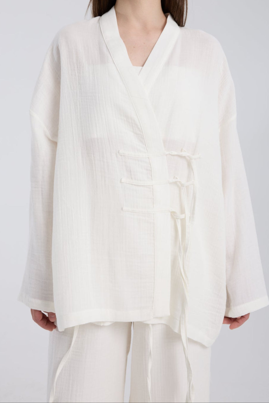 QOOQ UP Noya Kimono Beyaz